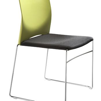Xpresso meeting chair with upholstered seat
