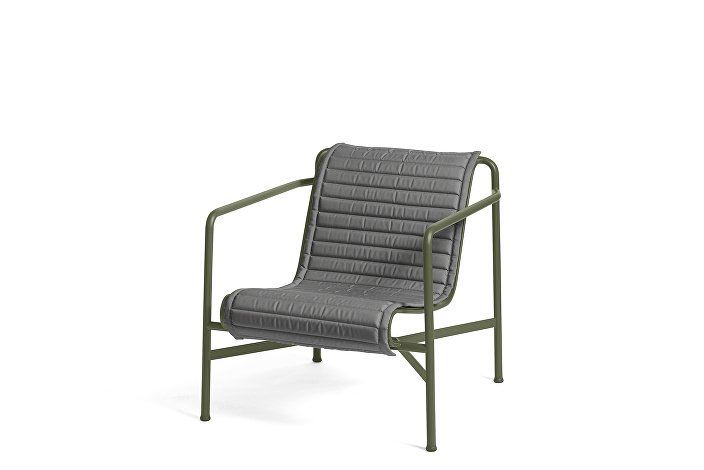 Palissade Lounge Chair Low olive_Quilted Cushion Anthracite