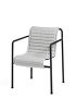 Palissade Dining Arm Chair Anthracite_Quilted Cushion Sky Grey