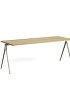 1955151009000_Pyramid Table 01_L200xW75_Frame beige_Top oak clear lacquered