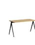 1955011009000_Pyramid Table 01_L140xW65_Frame black_Top oak clear lacquered