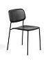1989511159000_Soft Edge 10 Chair_Black powder coated steel legs_Black stained oak seat and back 01