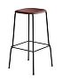 1991411409000_Soft Edge 30 Bar Stool high_H75_Base black_Seat oak fall red stained