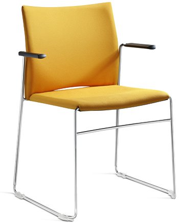 Xpresso upholstered meeting chair with arms