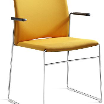 Xpresso upholstered meeting chair with arms