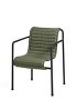 Palissade Dining Arm Chair Anthracite_Quilted Cushion Olive