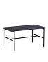 930207_Rebar Rectangular Coffee Table with marble tabletop_L80xW49xH40,5_soft black frame