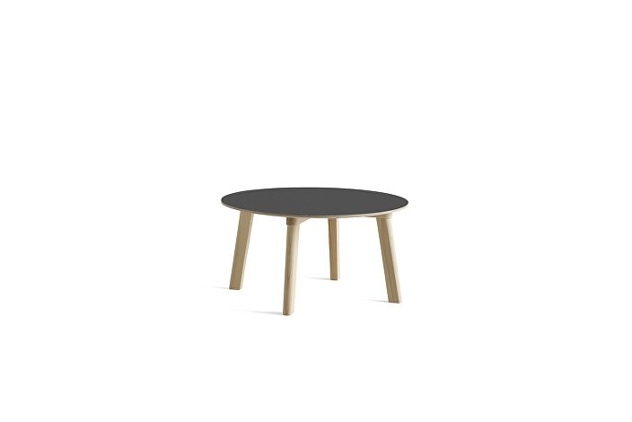 8093431209000_CPH Deux 250 table round_W75xH39_Beech untreated raw plywood edge base_Stone grey laminate