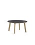 8093431209000_CPH Deux 250 table round_W75xH39_Beech untreated raw plywood edge base_Stone grey laminate