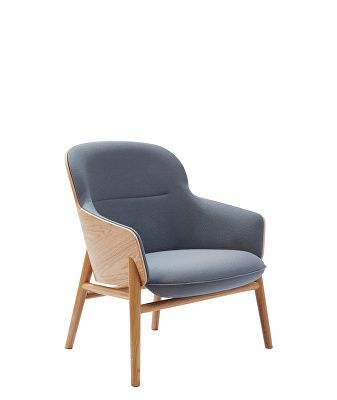 Hygge low back chair with 4 leg base