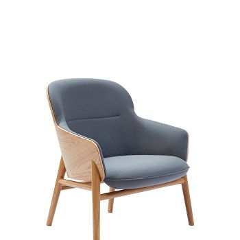 Hygge low back chair with 4 leg base