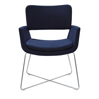 Korus chair with sled base