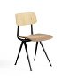 1973191804030_Result Chair black base_matt lacquered oak backrest_uph Canvas 356_WB