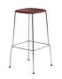 1991711409000_Soft Edge 30 Bar Stool high_H75_Base chromed steel_Seat oak fall red stained