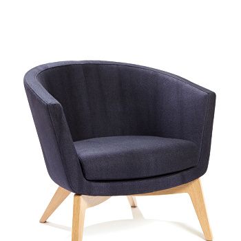 Kala low chair with oak base