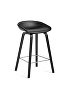 2332022204901_AAS33 H65_Black stained oak base_Stainless steel footrest_Uph leather sierra black SI1001