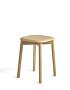 928365_Soft Edge 72 Stool_Base clear lacquered oak_Seat clear lacquered oak