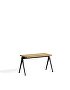 1955511009000_Pyramid Bench 11_L85xW40_Frame black_Top oak clear lacquered