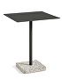 1952532009000_Terrazzo Table Square_60x60_Grey base_Anthracite tabletop