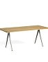 1955111009000_Pyramid Table 02_L190xW85_Frame beige_Top oak clear lacquered