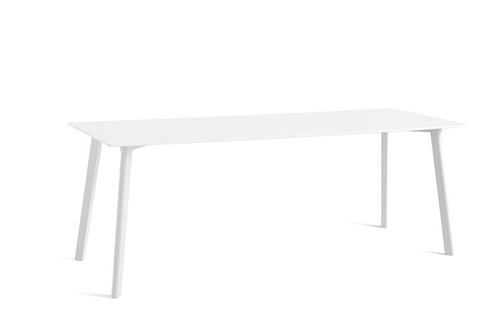 8090551009000_CPH Deux 210 Table_L200xW75xH73_Pearl white plywood edge base_Pearl white laminate