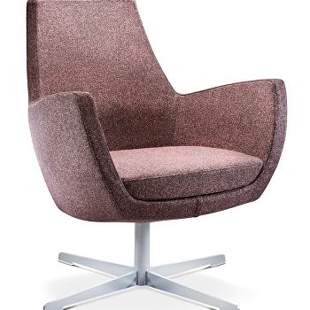 Mae low armchair with 4 star base