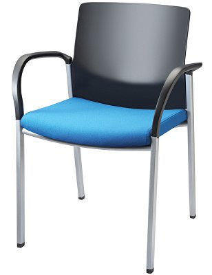 Is meeting chair with arms and leg base