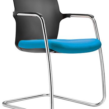 One meeting chair with sled base