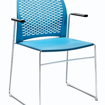 Xpresso perforated meeting chair with arms