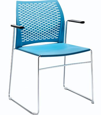 Xpresso perforated meeting chair with arms