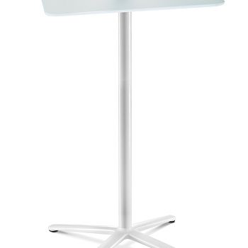 Swoosh square poseur table