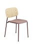 9286779463644_Soft Edge 10 Chair Upholstery_Base red_Back oak matte laquer_Seat Rime 541