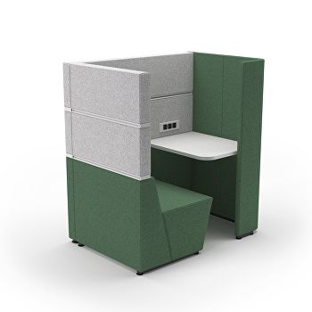 cubbi single booth with bench
