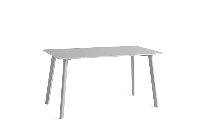 8090331009000_CPH Deux 210 Table_L140xW75xH73_Dusty grey plywood edge base_Dusty grey laminate