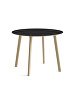 8092431409000_CPH Deux 220 table round_W98xH73_Beech untreated raw plywood edge base_Ink black laminate