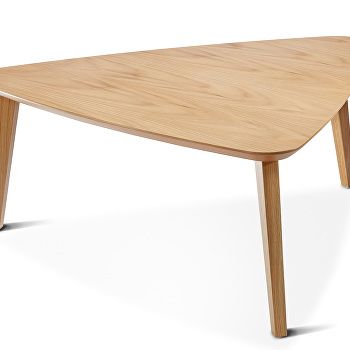 Mortimer triangular coffee table