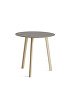 8092411009000_CPH Deux 220 table round_W75xH73_Beech untreated raw plywood edge base_Beige grey laminate